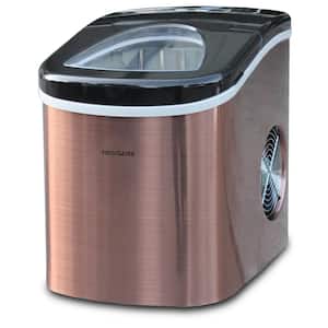 26 lb. Portable Counter Top Ice Maker in Stainless Copper