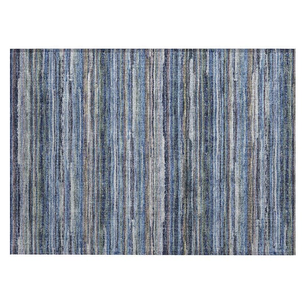 Chantille Machine Washable Indoor/Outdoor Abstract ACN2717 Blue 2 ft. x 3 ft. Accent Rug