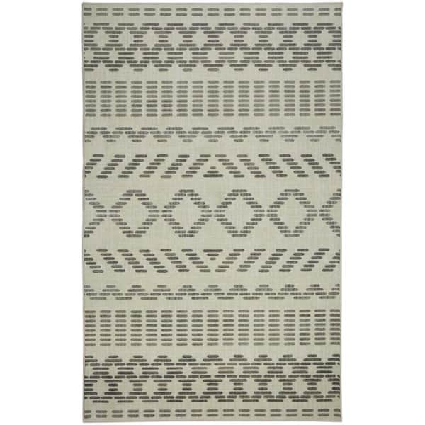 Mohawk Home Peipus Cream 5 ft. x 8 ft. Moroccan Area Rug