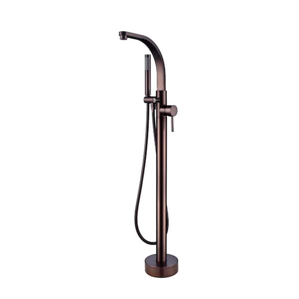 Barclay Products Grimley Single-Handle Freestanding Tub Faucet with Hand Shower in Oil Rubbed Bronze