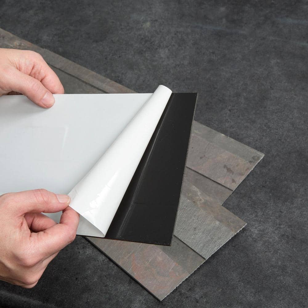 Kilnstone Gray Peel and Stick Real Stone Wall Tile