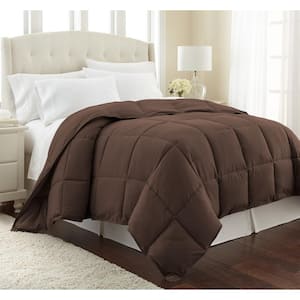 Vilano Down Alternative Brown Solid King Microfiber Comforter