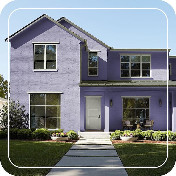 BEHR PREMIUM PLUS 1 qt. #S-G-630 Majestic Purple Flat Exterior