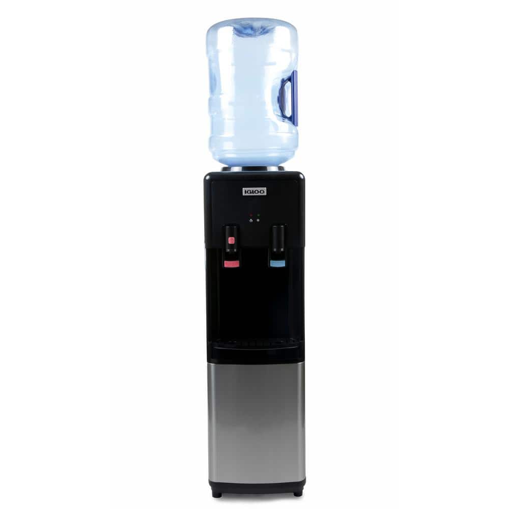 Igloo Black Stainless Steel Hot and Cold Water Dispenser