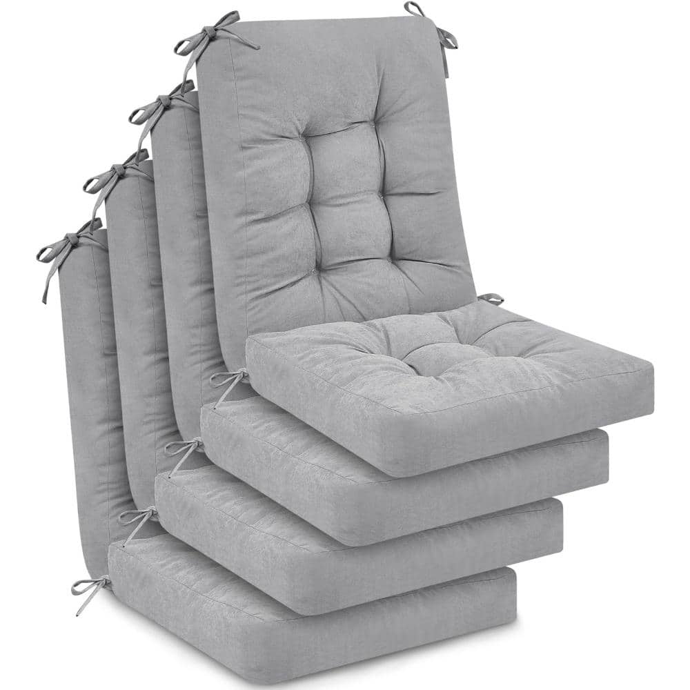 17 x 17 Outdoor Patio Chair Cushions with High Back, Tufted Gray, 4 Sets price history on PriceWatchPro