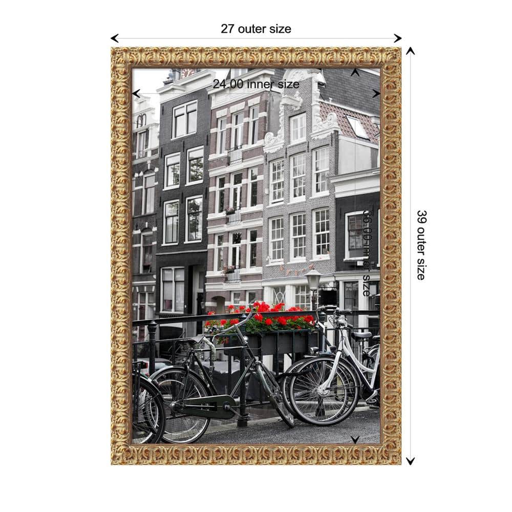 Florentine Gold Ornate Wood Wall Picture Frame 24x36 Inches