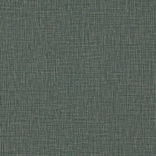 Advantage Eagen Linen Weave Blue Non Pasted Non Woven Wallpaper