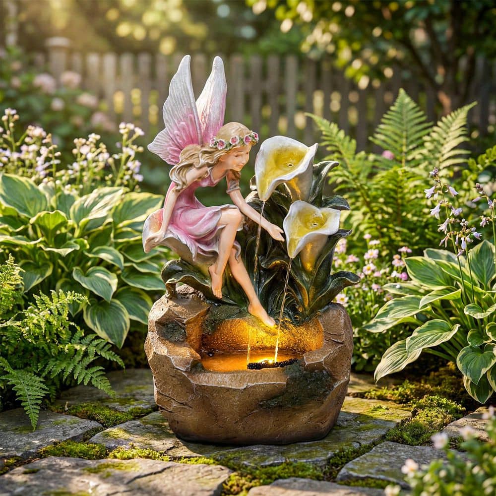 vbal 39.96 in. H Resin Electric Powered Outdoor Tiered Fountain