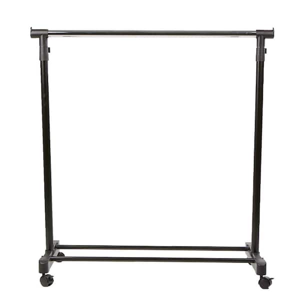 Mind Reader Silver Metal Clothes Rack 33.75 in. W x 69.5 in. H