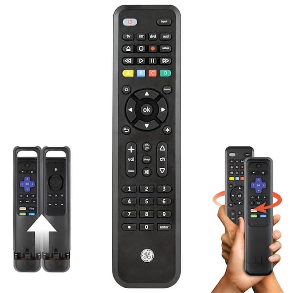 GE 4-Device Universal Roku/Fire Companion TV Remote Control