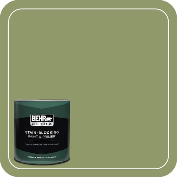 BEHR ULTRA 1 qt. Home Decorators Collection #HDC-SP14-2 Exotic Palm Semi-Gloss Enamel Exterior Paint & Primer