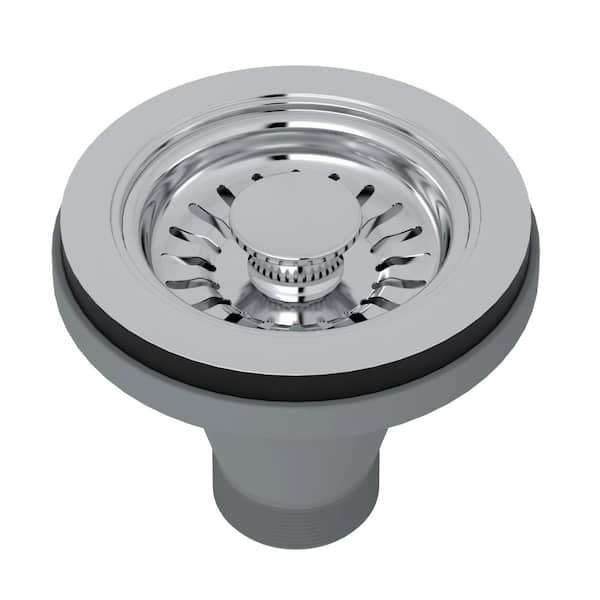Kitchen Basket Strainer in Polished Chrome