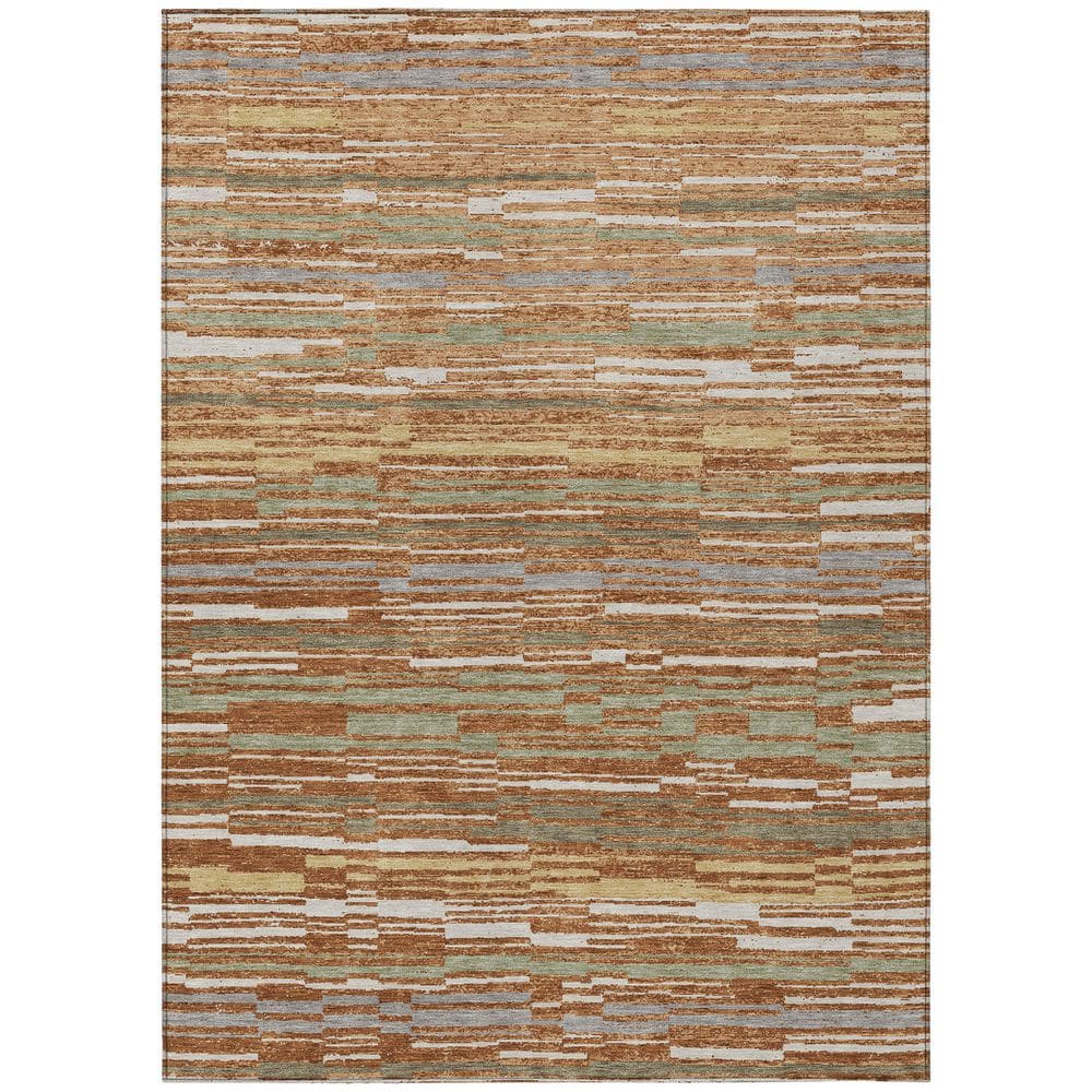 Chantille Machine Washable Indoor/Outdoor Abstract ACN2908 Paprika 8 ft. x 10 ft. Area Rug price history on PriceWatchPro