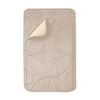 swift home Cozy Cotton Candy Soft Taupe Ogee 17 in. x 24 in. Non-Slip  Memory Foam Super Absorbent Bath Rug SHRG1-002-TAU17 - The Home Depot