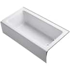 Bellwether 60 in. x 32 in. ADA Cast Iron Alcove Bathtub with Integral Farmhouse Apron and Right-Hand Drain in White