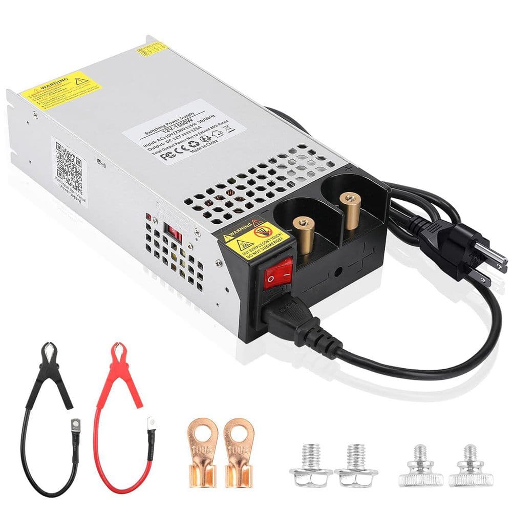 ジャンク　AC-DC コンバーター? MODEL VHR-12  12V 15A AC DC コンバーター 12V 15A 直流安定化電源 配線付き : 楽