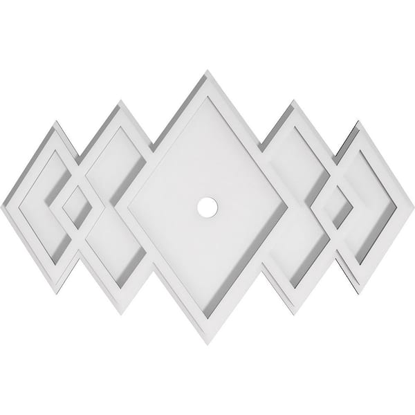 Ekena Millwork 1 in. x 20 in. x 13.375 in. PVC Medallion Moulding