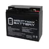 MIGHTY MAX BATTERY 12-Volt 18 Ah F2 Terminal Rechargeable Sealed Lead ...