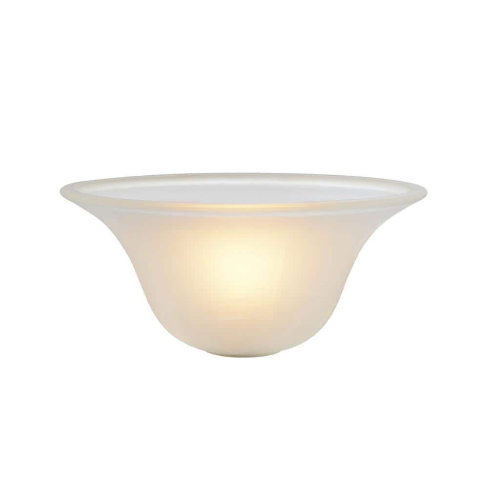 Frosted Glass Replacement Shade for Torchiere Lamp, 9.63" Diameter