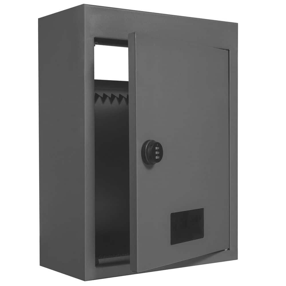 Through The Wall Drop Box, Steel Through the Wall Dark Gray Mailbox, 12.5 x 6.3 x 16.9 in. Mail Drop Box 2025 Update price history on PriceWatchPro