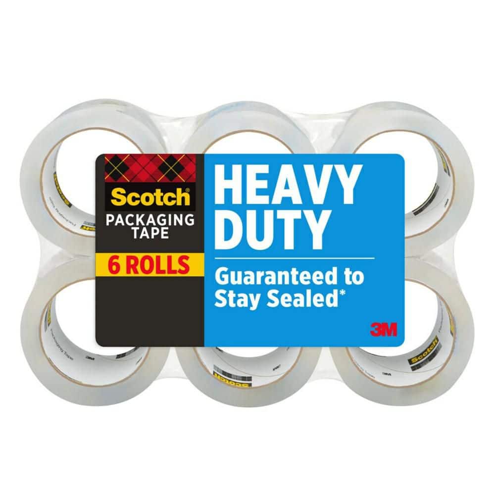 Scotch 1.88 in. x 54.6 yds. Heavy Duty Shipping Packaging Tape (36 Rolls Per Case)