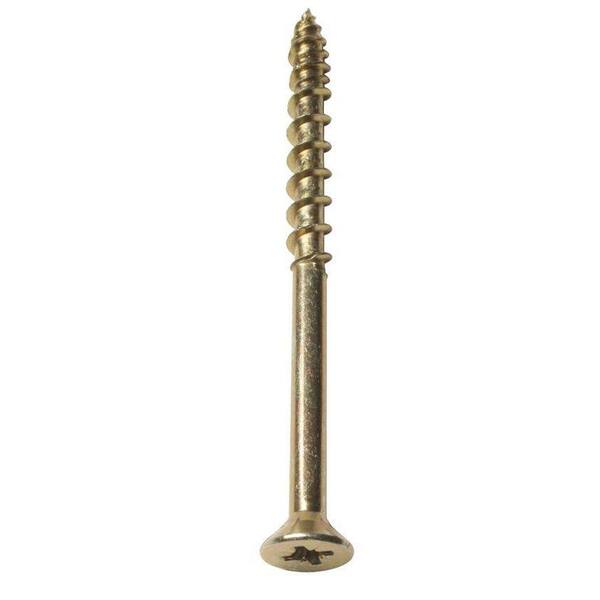 Screw-Tite Single and TwinThread MultiPurpose Wood Screw #14 x 6 in. (6mm x 150mm) 50 Pieces/Box-DISCONTINUED
