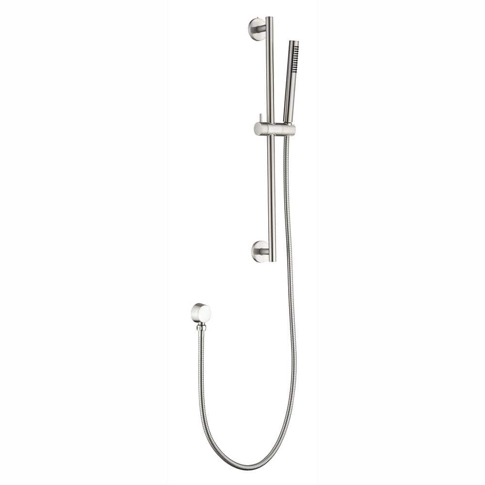 1-Spray Patterns with 1.75 GPM 1.5 in. Wall Mount Handheld Shower Head with Adjustable Slide Bar in Brushed Nickel price history on PriceWatchPro