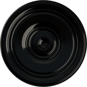 21-7/8 in. x 2-3/8 in. Classic Urethane Ceiling Medallion (For Canopies upto 5-1/2 in.) Hand-Painted Black Pearl