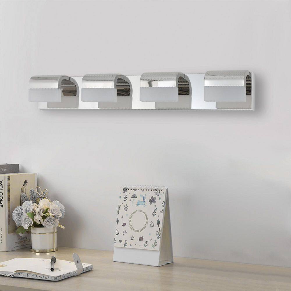 30 in. Chrome 4-Light LED Vanity with Saves 80% Energy with Quick Install price history on PriceWatchPro