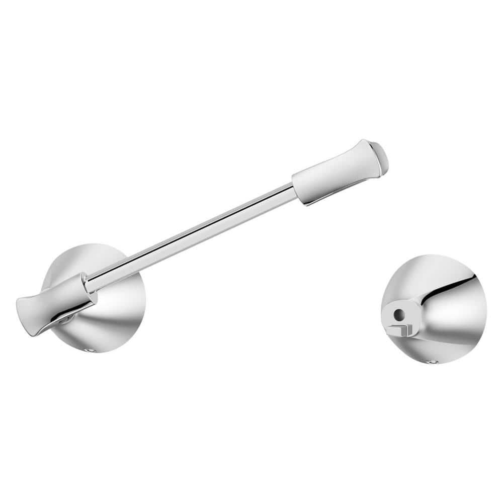 Polished Chrome Wall Mounted Toilet Paper Holder with Swing Arm
