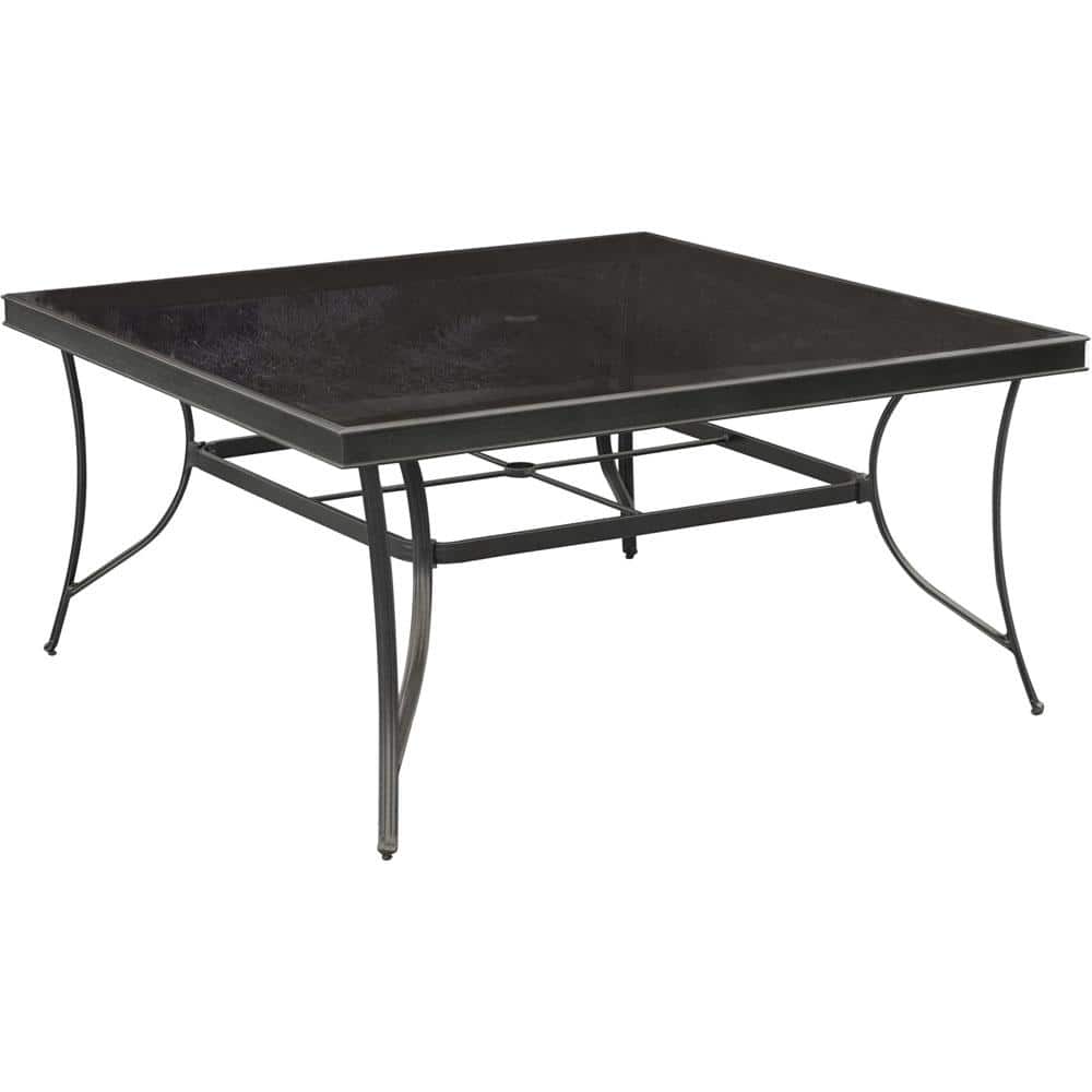 Traditions 9-Piece Bronze Aluminum Outdoor Dining Set with Tan Cushions