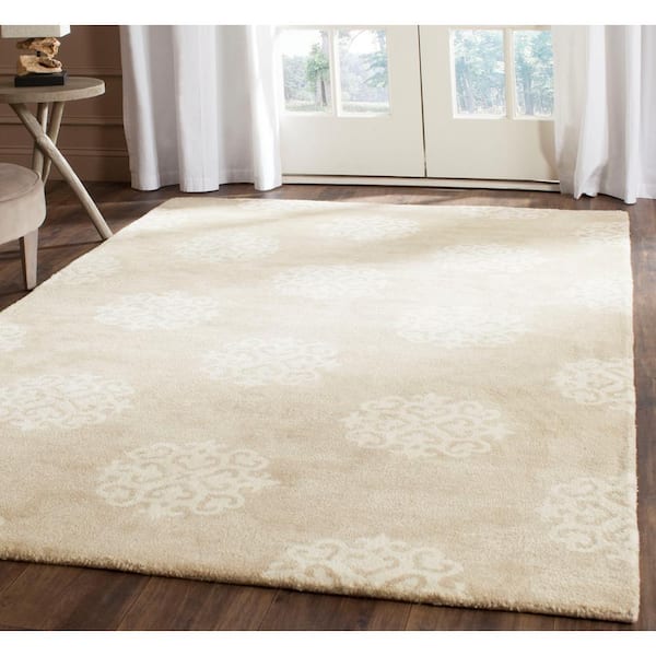 Soho Beige/Ivory 8 ft. x 11 ft. Geometric Area Rug
