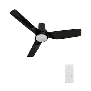 Marion II 44 in. Color Changing Integrated LED Indoor Black 10-Speed DC Ceiling Fan with Light Kit and Remote Control