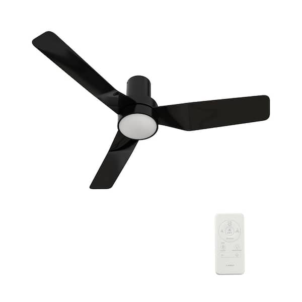 CARRO Marion II 44 in. Color Changing Integrated LED Indoor Black 10-Speed DC Ceiling Fan with Light Kit and Remote Control