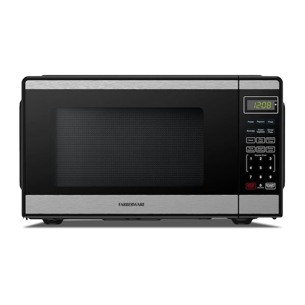 900 W 0.9 cu. ft. Black and Stainless Steel Countertop Microwave Oven