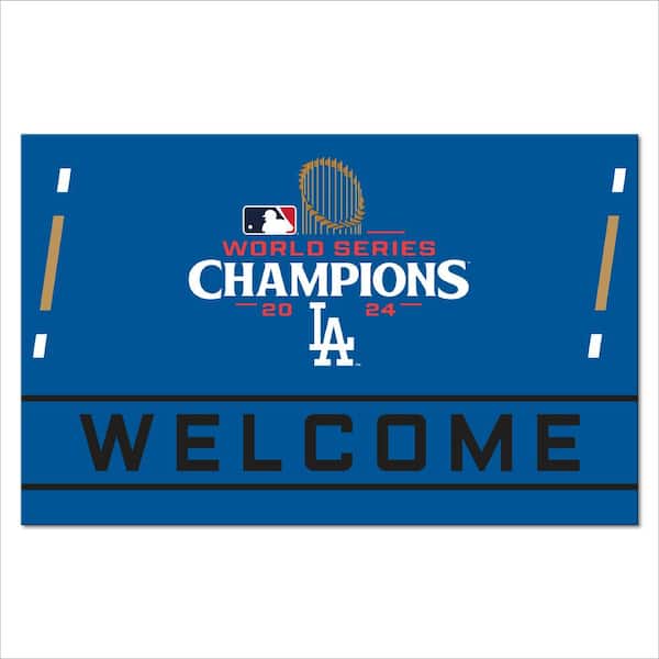 2024 World Series Champions-Los Angeles Dodgers Crumb Rubber Door Mat : 18in. x 30in.