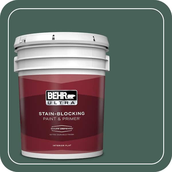 BEHR ULTRA 5 gal. #T18-20 Equilibrium Extra Durable Flat Interior Paint & Primer