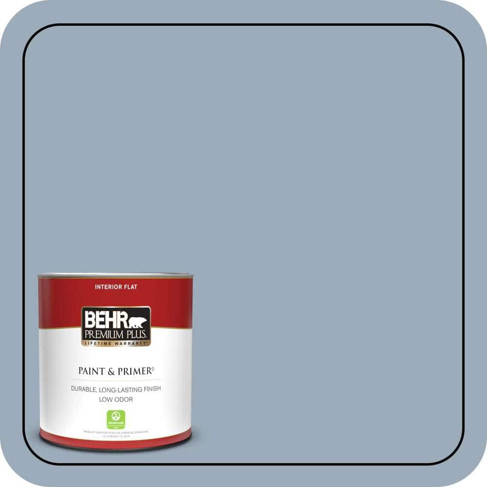 1 qt. #570F-4 Blue Willow Flat Low Odor Interior Paint & Primer price history on PriceWatchPro