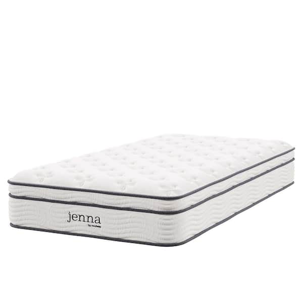 MODWAY Jenna 10 in. Twin XL Innerspring Mattress in White