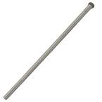 1/2 in. O.D. x 15 in. Corrugated Riser Supply Line for Faucet and Toilet, Satin Nickel