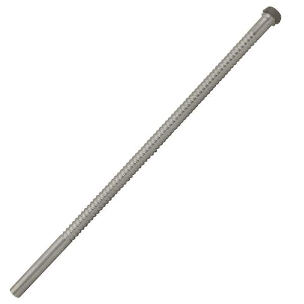 Westbrass 1/2 in. O.D. x 15 in. Corrugated Riser Supply Line for Faucet and Toilet, Satin Nickel