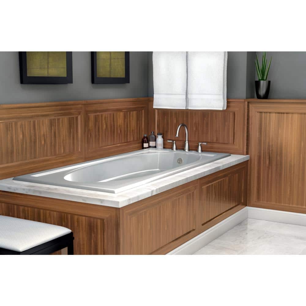 Elegant Dual-Handle Brushed Nickel Roman Tub Faucet