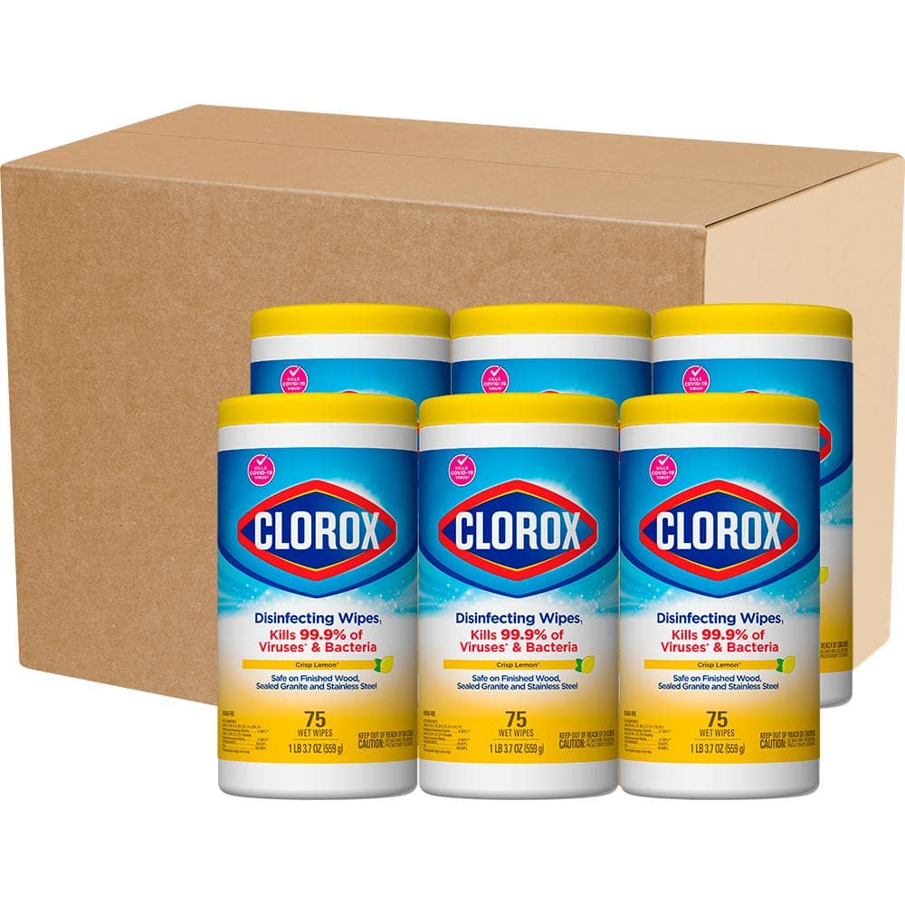 Clorox 75-Count Crisp Lemon and Fresh Scent Bleach Free Disinfecting  Cleaning Wipes (3-Pack) 4460030208 - The Home Depot