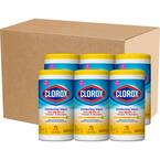 75-Count Crisp Lemon Scent Bleach Free Disinfecting Cleaning Wipes (6-Pack)
