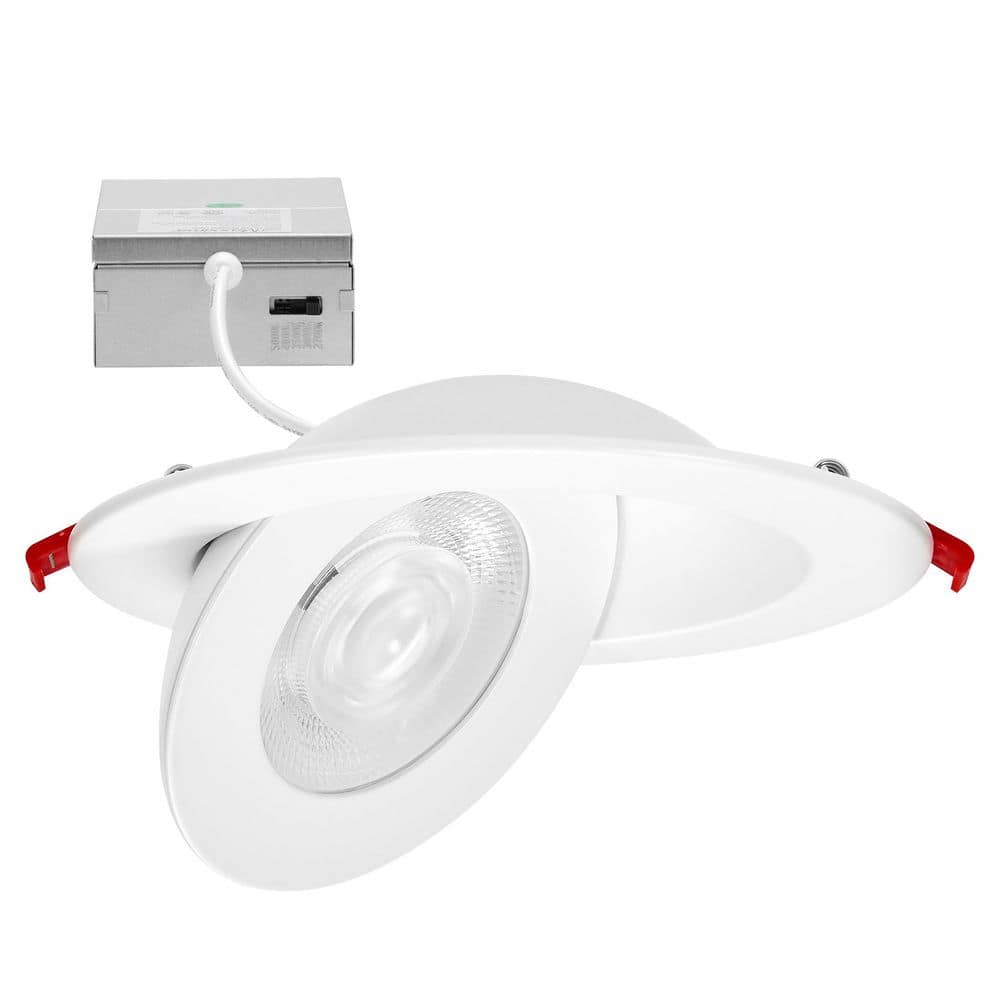 Maxxima 6 in. Adjustable Slim Recessed LED Floating Gimbal
