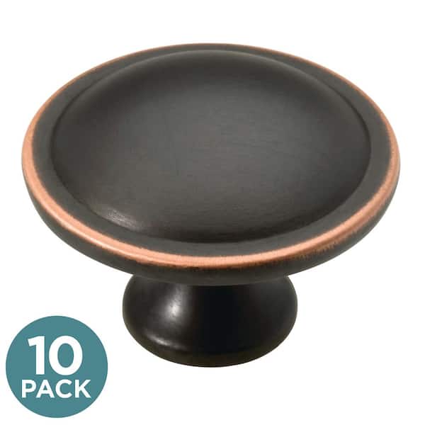Liberty Liberty Contempo 1-1/2 in. (38 mm) Bronze with Copper Highlights Round Cabinet Knob (10-Pack)