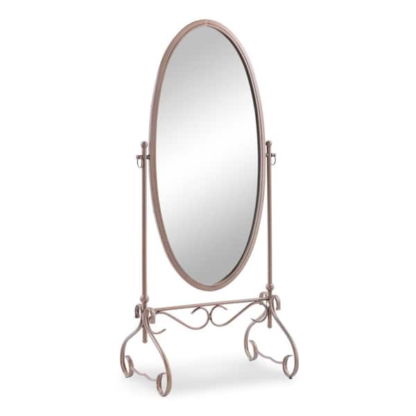 Linon Home Decor Oversized Antique Brown Metal Classic Mirror (63.00 in. H X 26.00 in. W)
