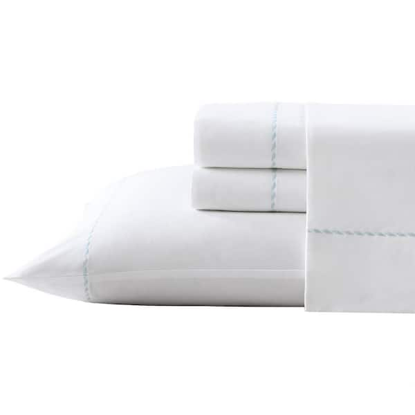 Tommy Bahama King hotsell White 200 Thread Count Cotton 4 PC Sheet Set