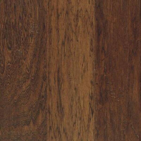 Mohawk Take Home Sample - Steadman Coffee Hickory Engineered Scraped Hardwood Flooring - 5 in. x 7 in.