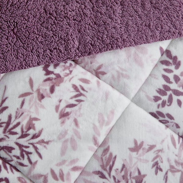 CEDAR COURT Sicilly Mauve 3-Piece Ultra Polyester Plush with